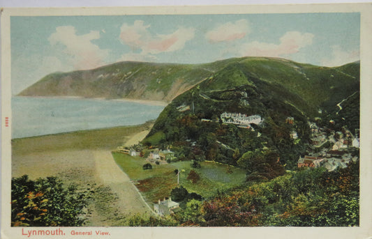 Vintage Postcard of Lynmouth, General View