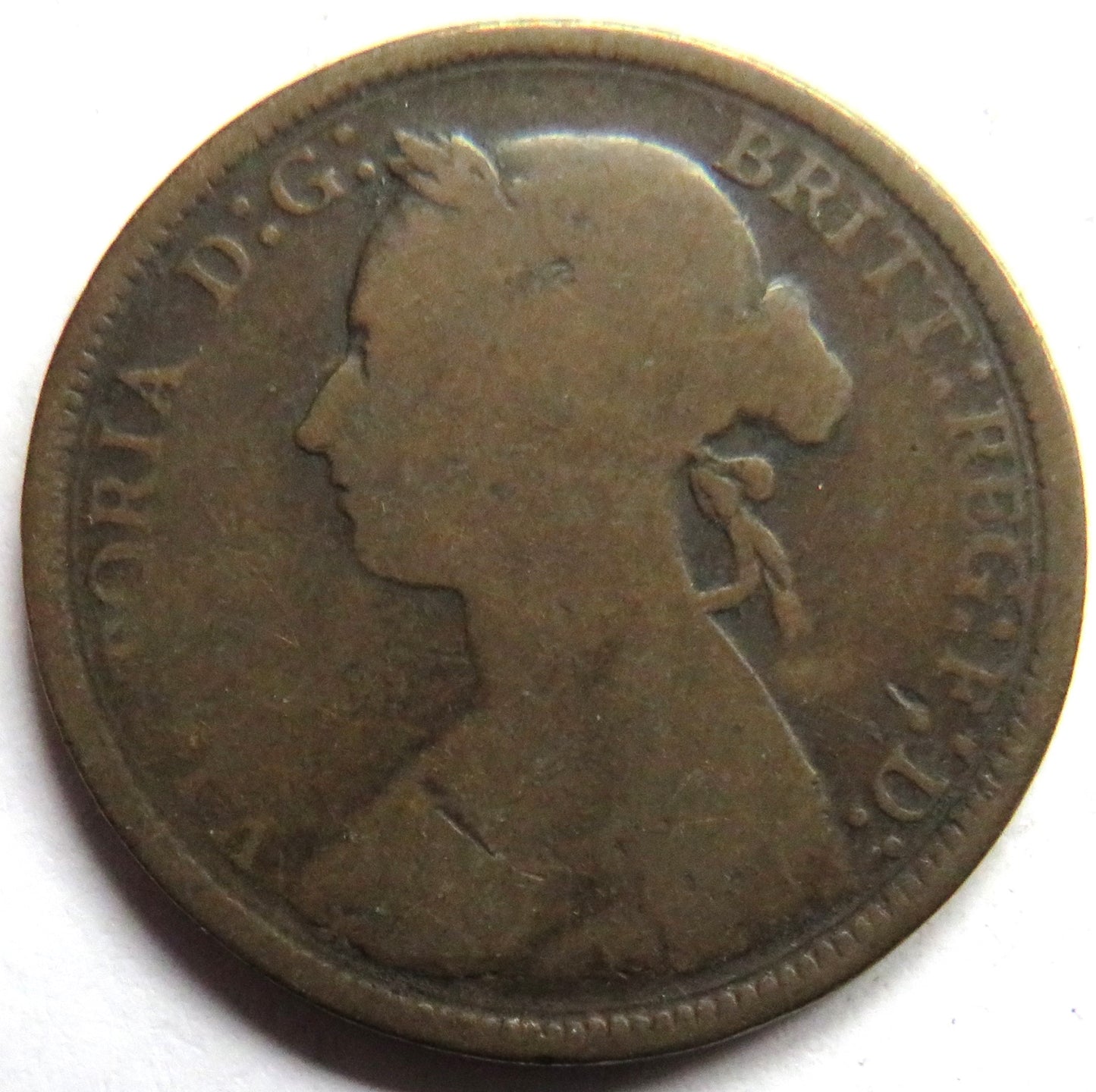 1894 Queen Victoria Halfpenny Coin - Great Britain