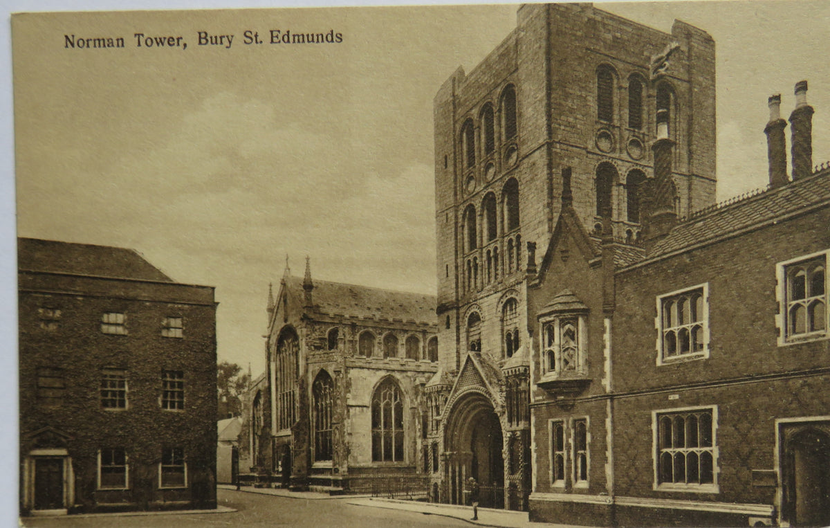 Vintage Postcard of Norman Tower, Bury St. Edmunds