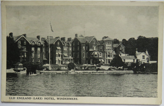 Vintage Postcard of Old England (Lake) Hotel, Windermere