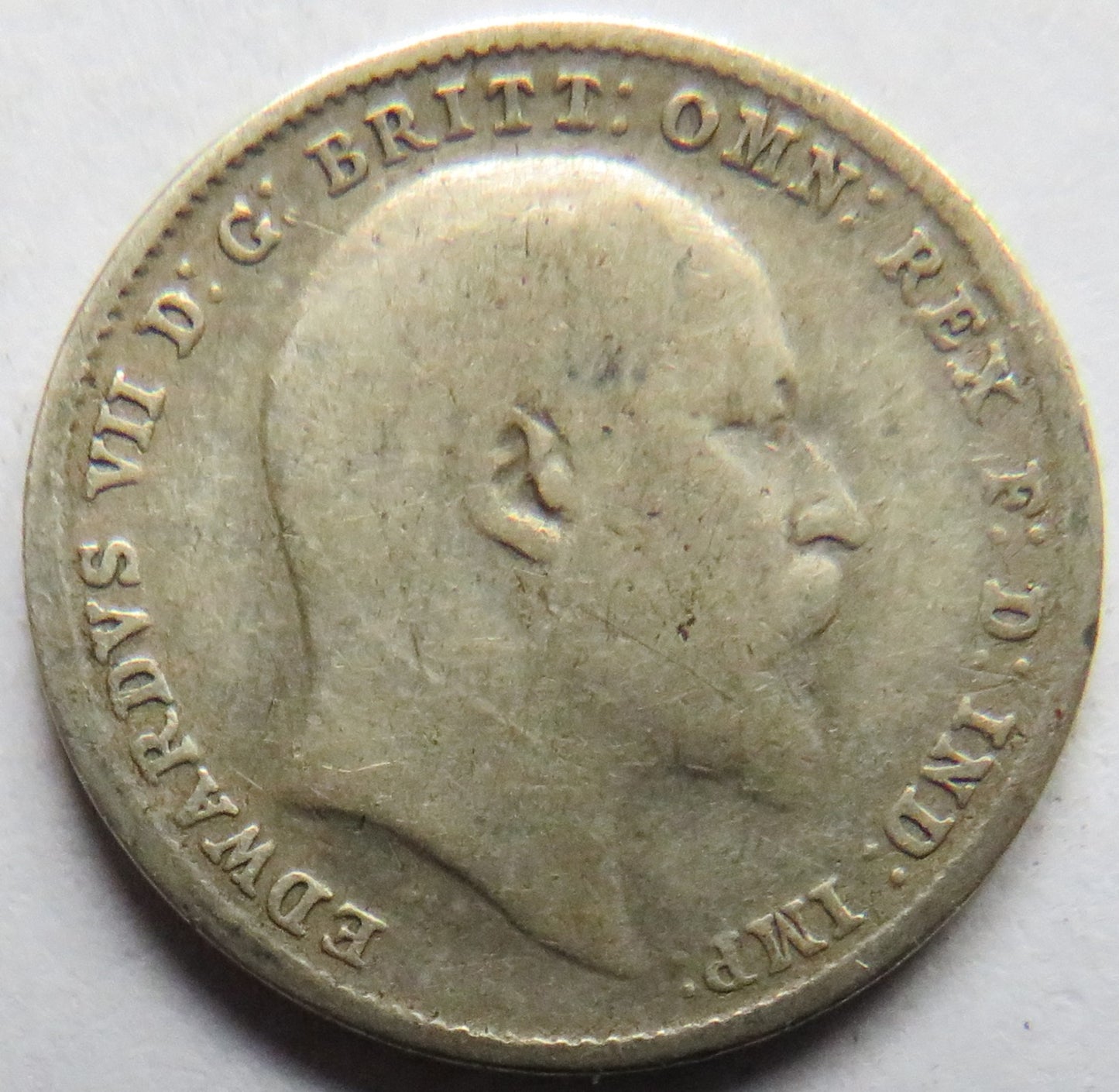 1902 King Edward VII Silver Threepence Coin - Great Britain