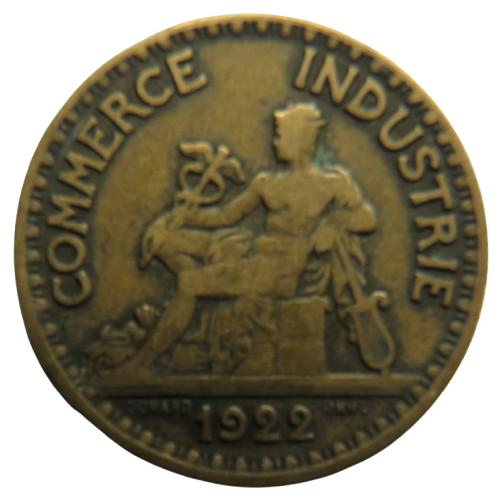 1922 France 2 Francs Coin