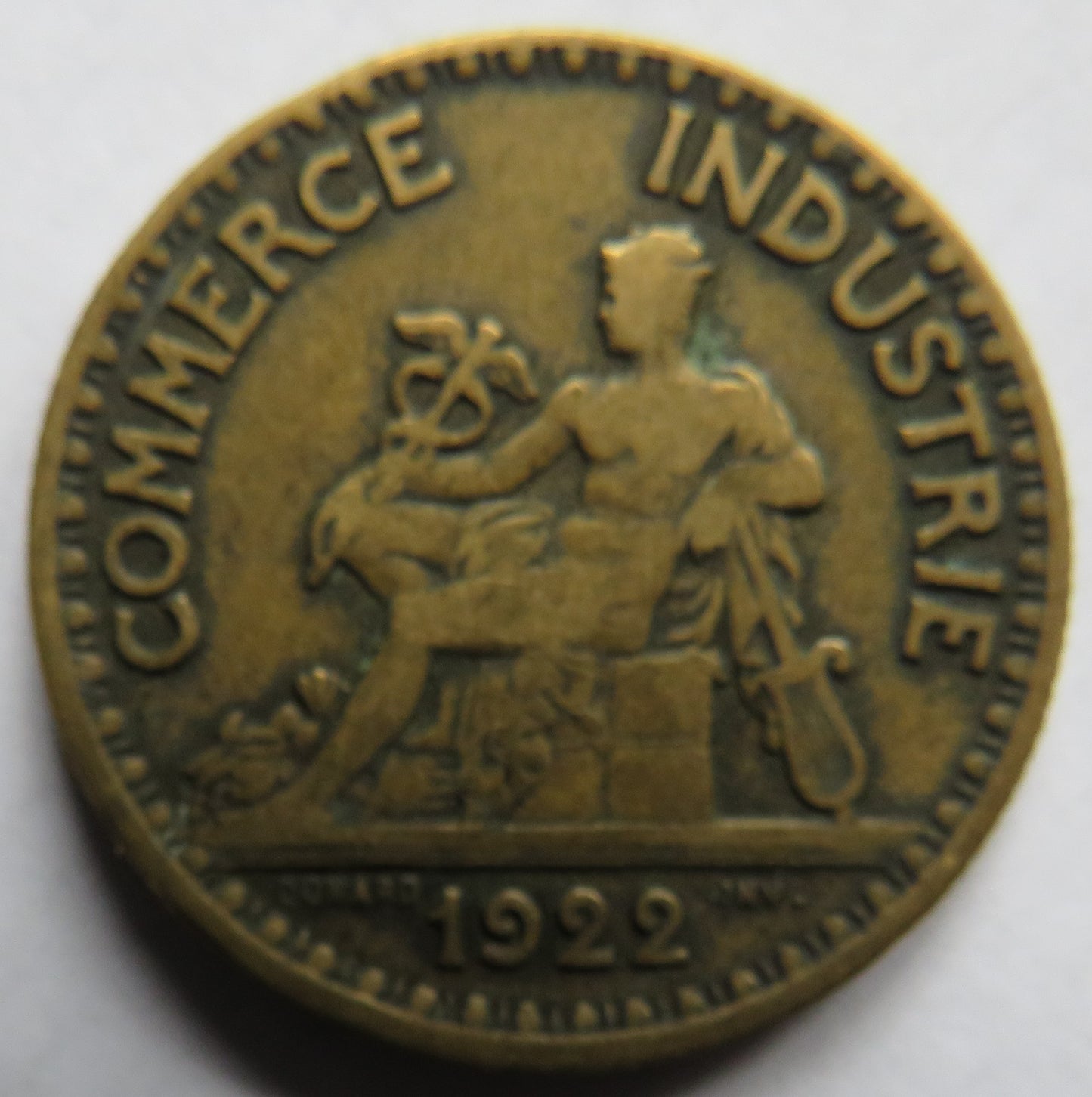 1922 France 2 Francs Coin