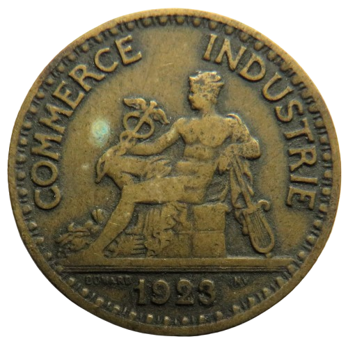 1923 France 2 Francs Coin
