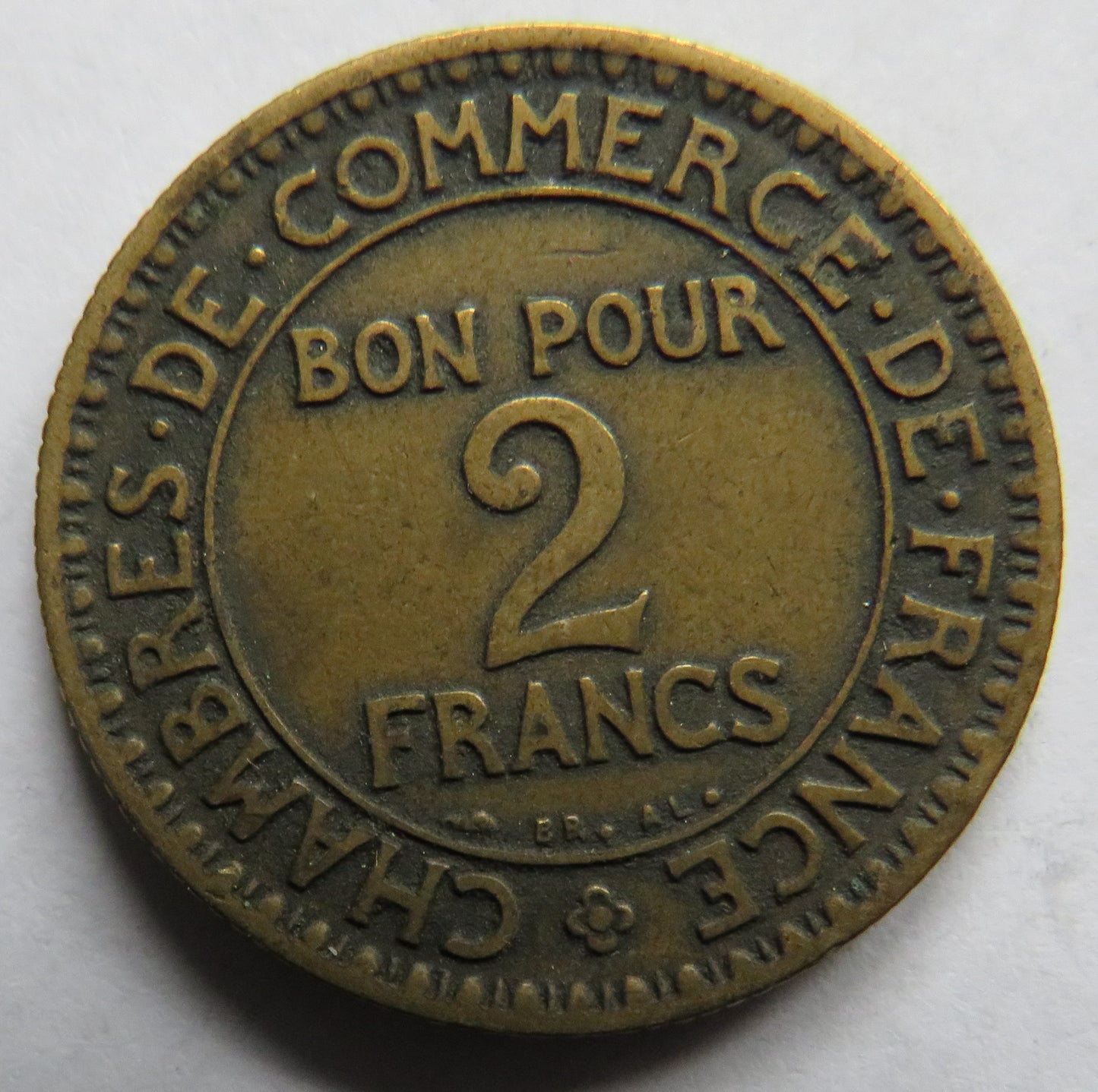 1923 France 2 Francs Coin