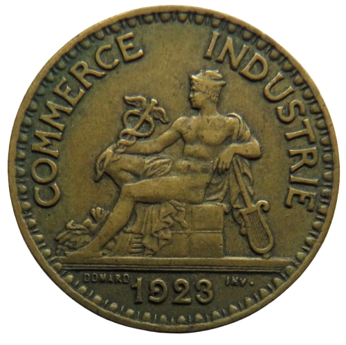 1923 France 2 Francs Coin