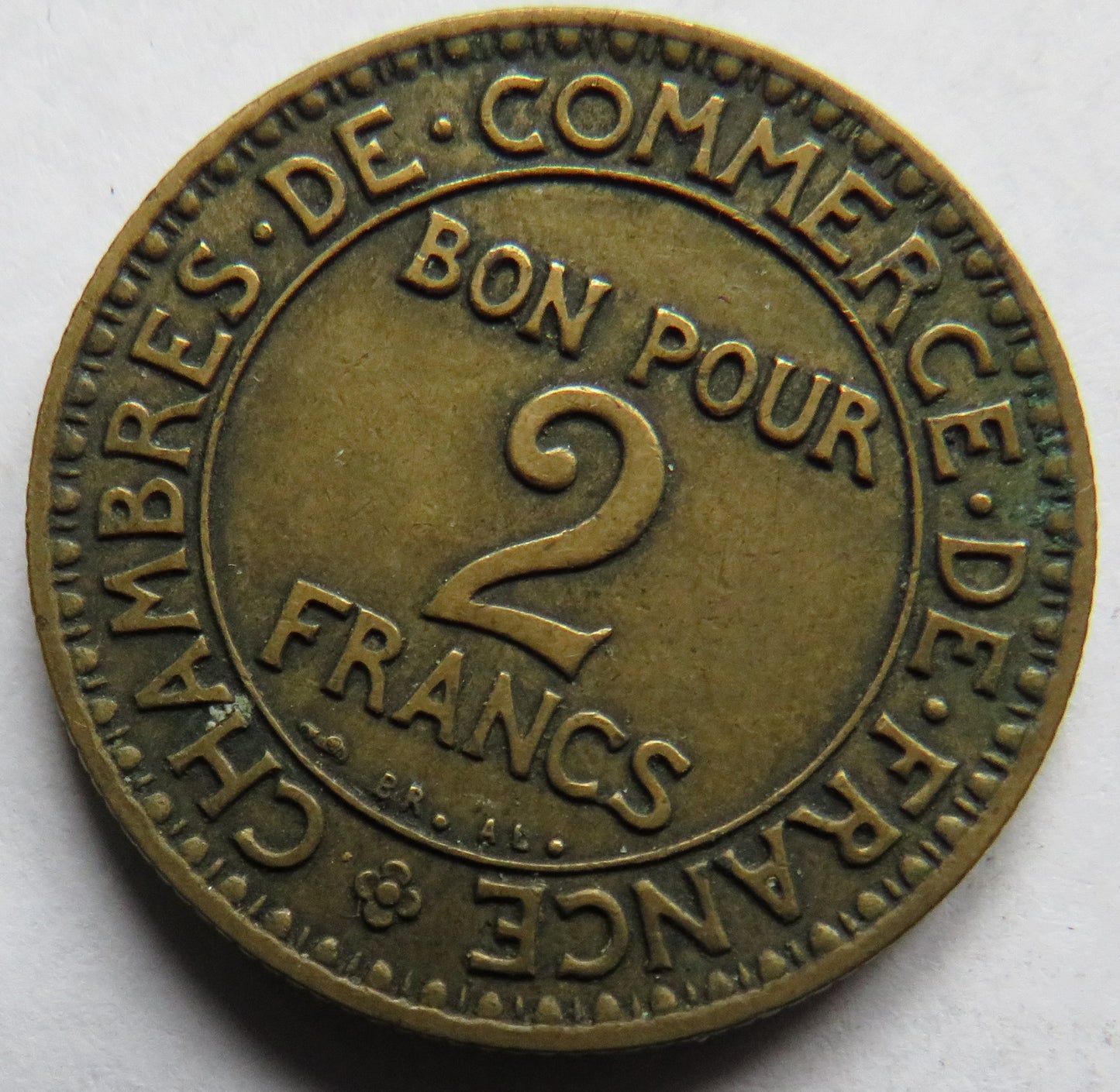 1923 France 2 Francs Coin