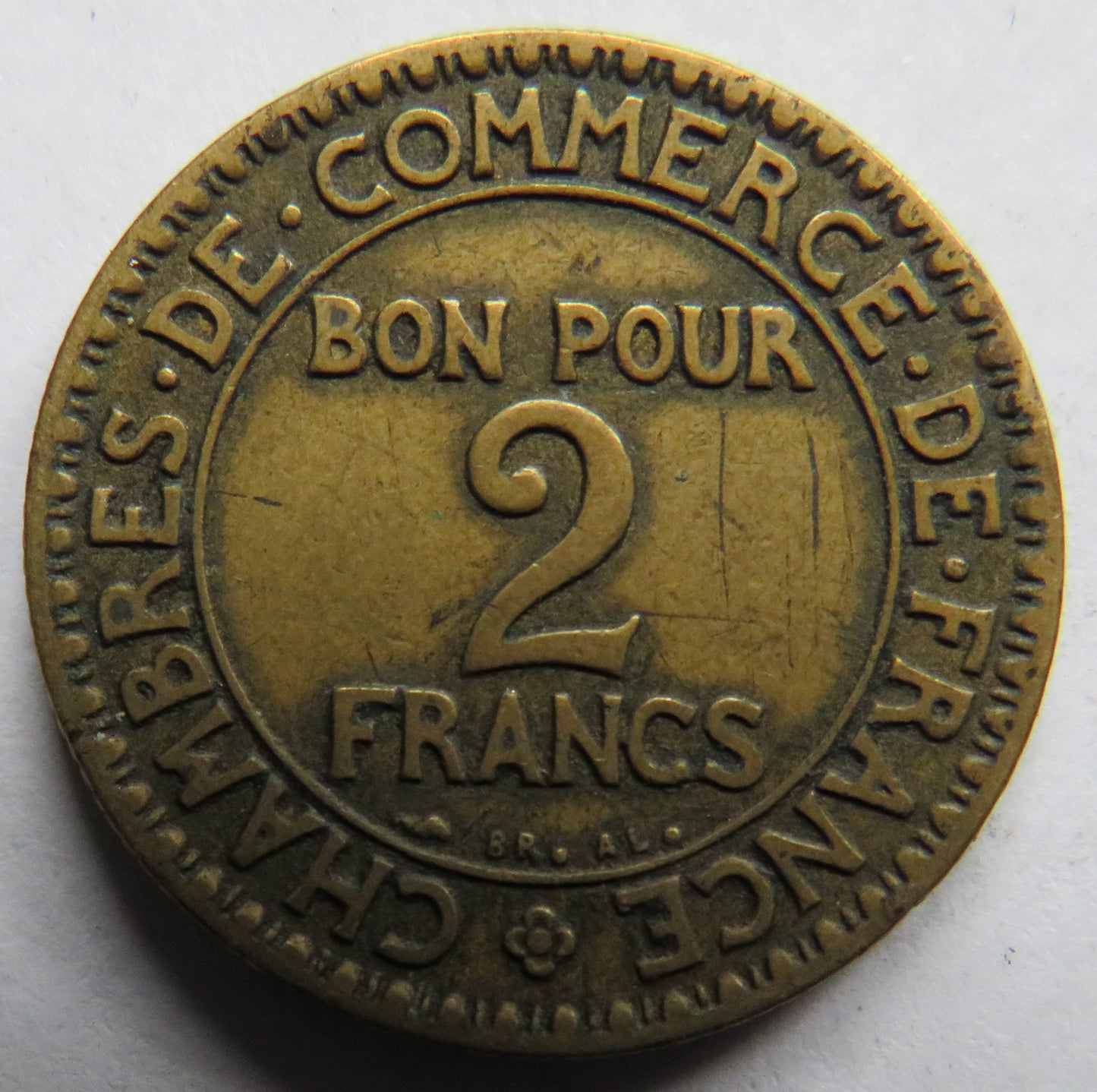 1924 France 2 Francs Coin