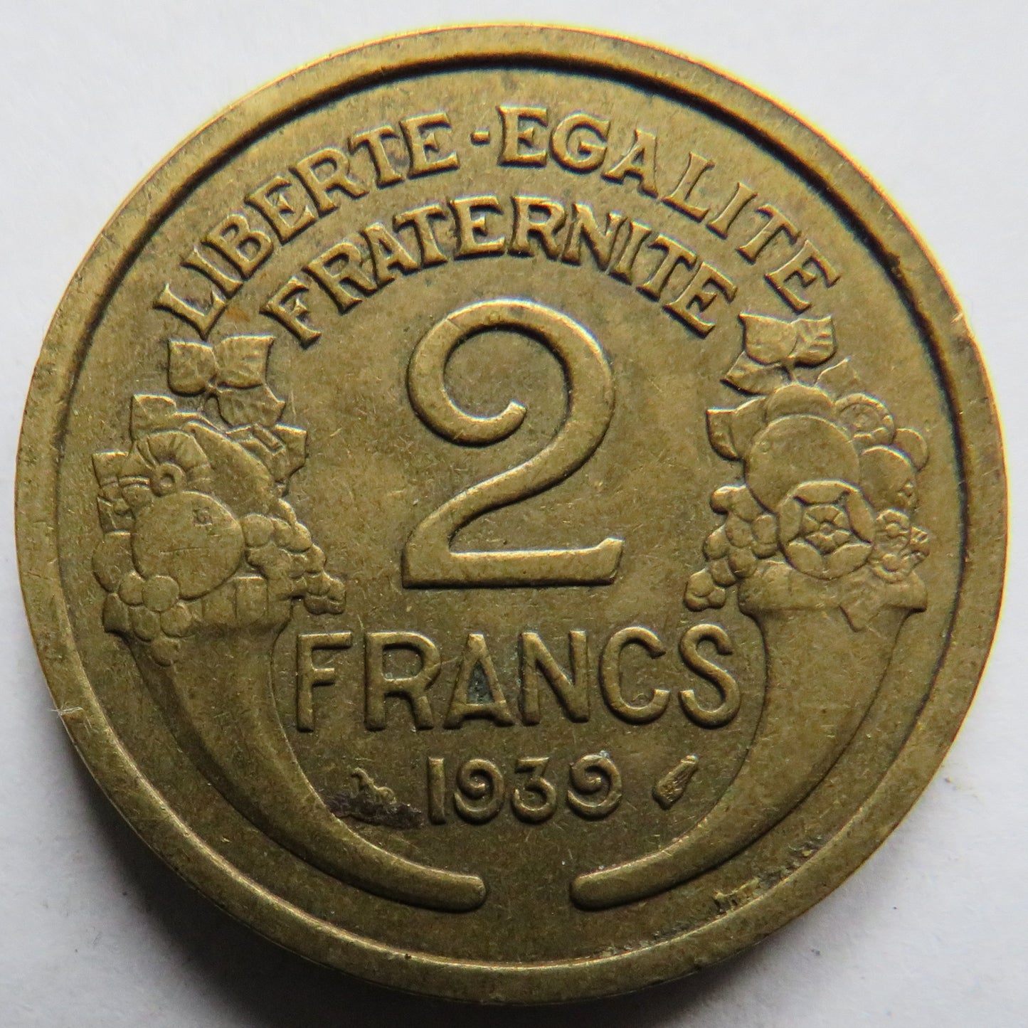 1939 France 2 Francs Coin