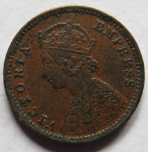 Load image into Gallery viewer, 1895 Queen Victoria India 1/12th Anna Coin
