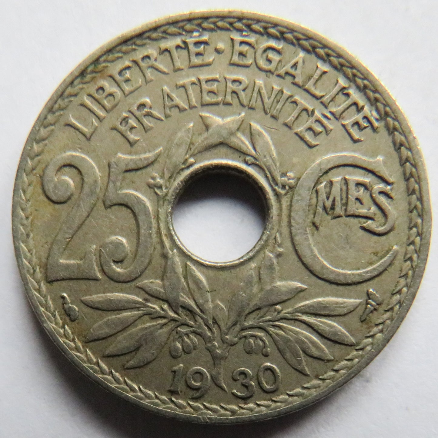 1930 France 25 Centimes Coin