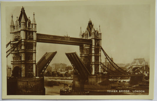 Vintage Postcard of Tower Bridge, London