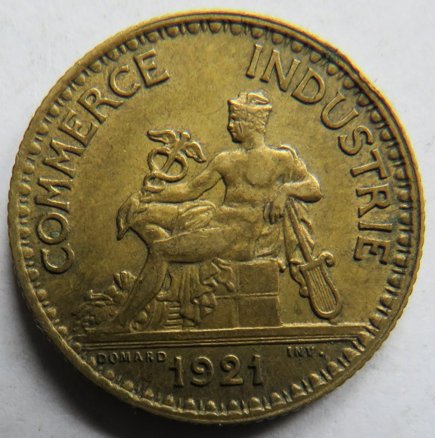 1921 France One Franc Coin