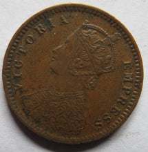 Load image into Gallery viewer, 1895 Queen Victoria India 1/12th Anna Coin
