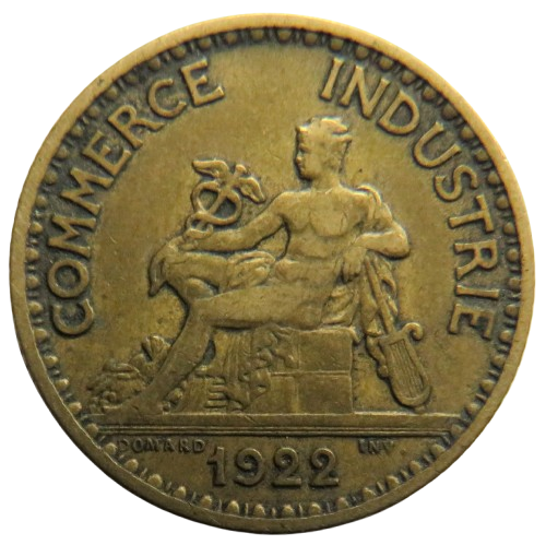 1922 France One Franc Coin