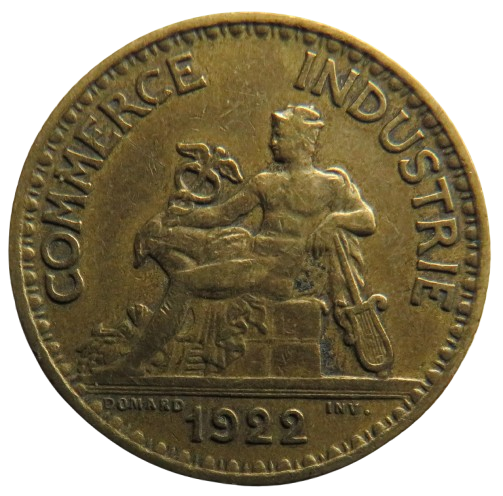 1922 France One Franc Coin