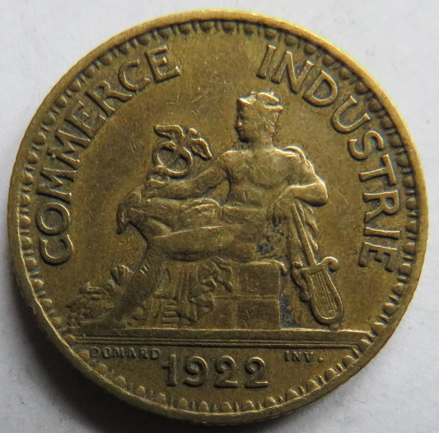 1922 France One Franc Coin