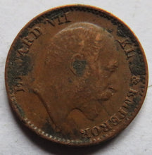 Load image into Gallery viewer, 1905 King Edward VII India 1/12th Anna Coin
