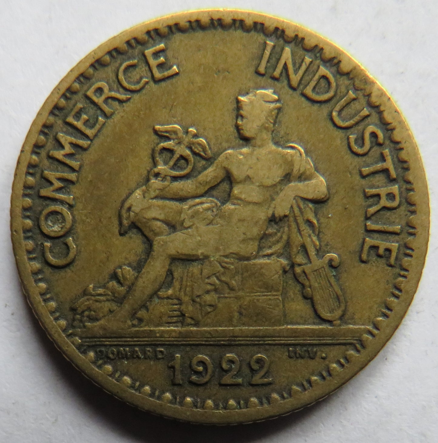 1922 France One Franc Coin