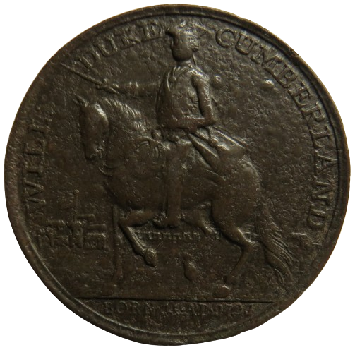 Jacobite - Rebellion Justly Rewarded At Culloden 1746 - Duke of Cumberland Medal