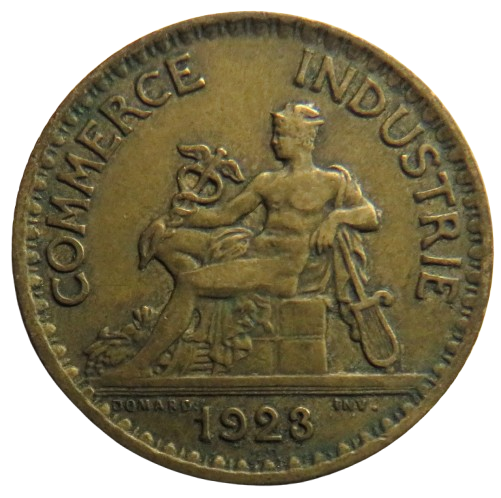 1923 France One Franc Coin