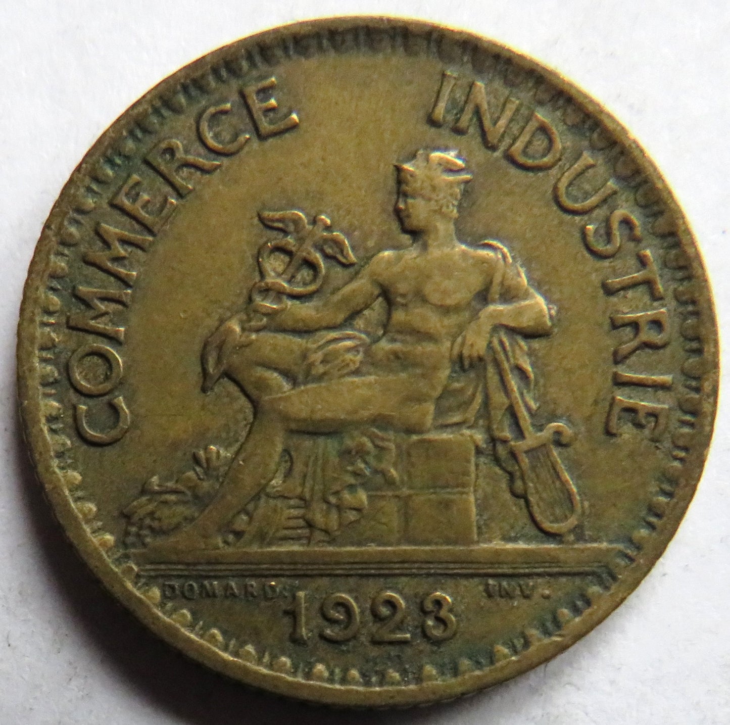 1923 France One Franc Coin