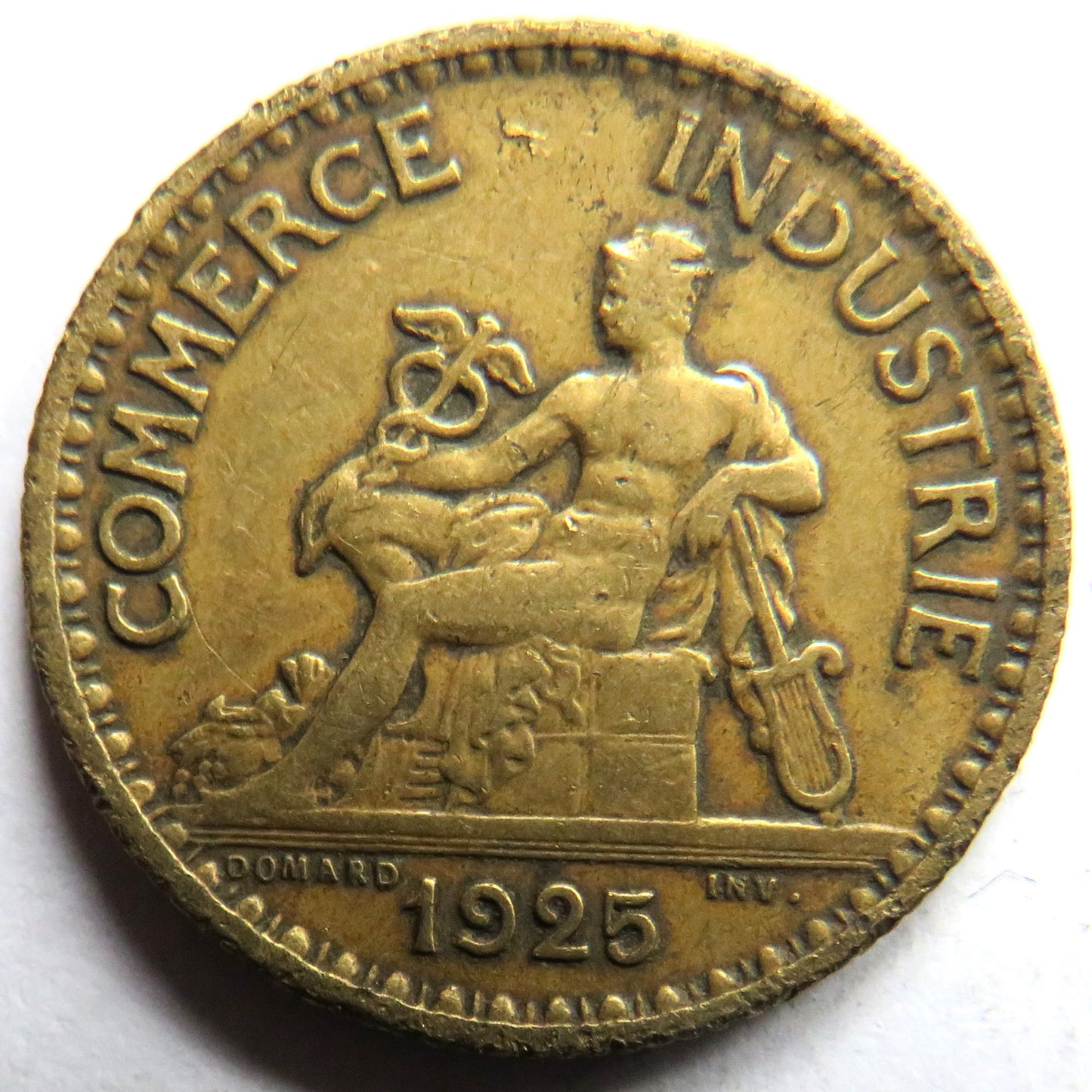 1925 France One Franc Coin