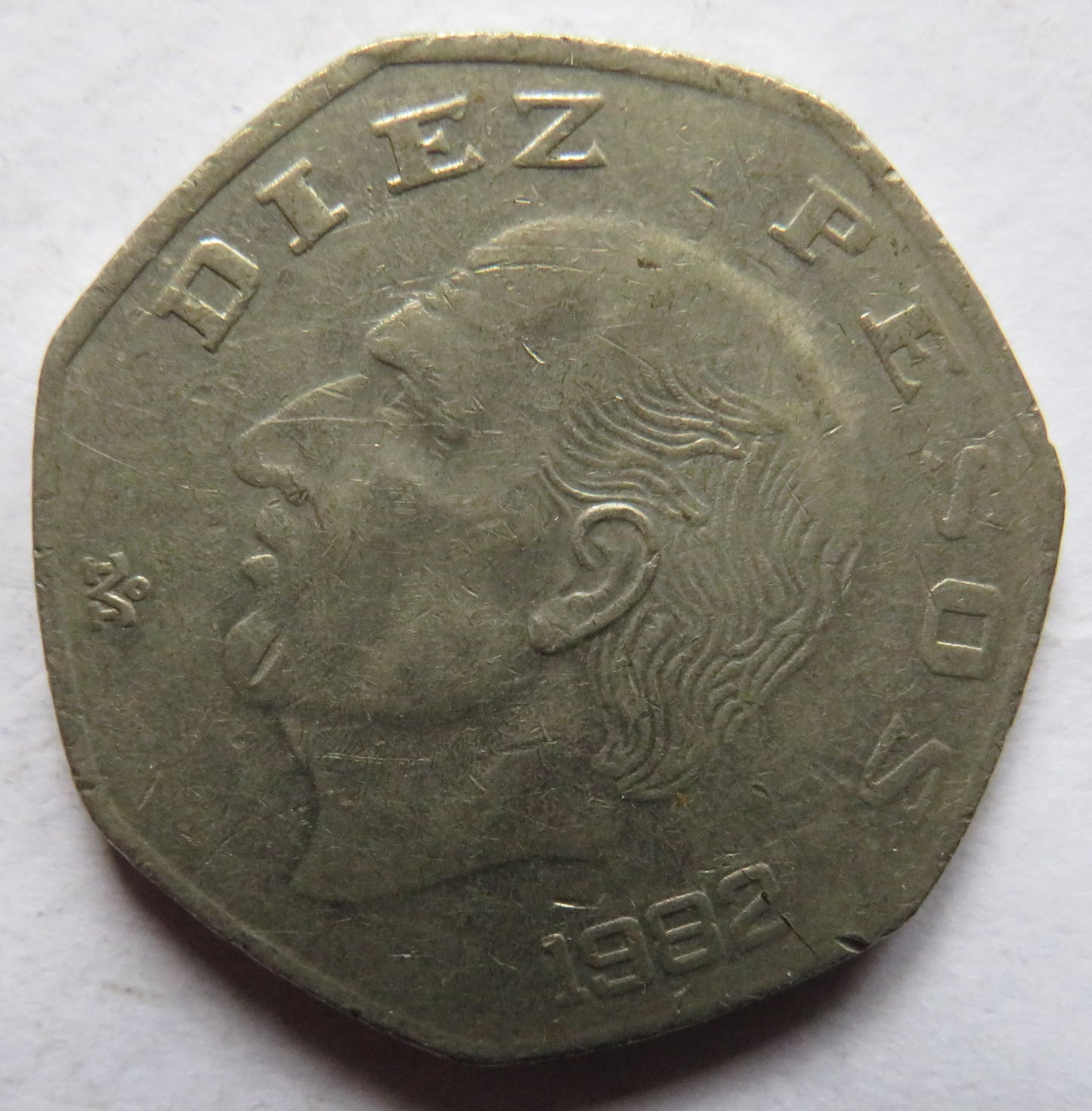 1982 Mexico 10 Pesos Coin