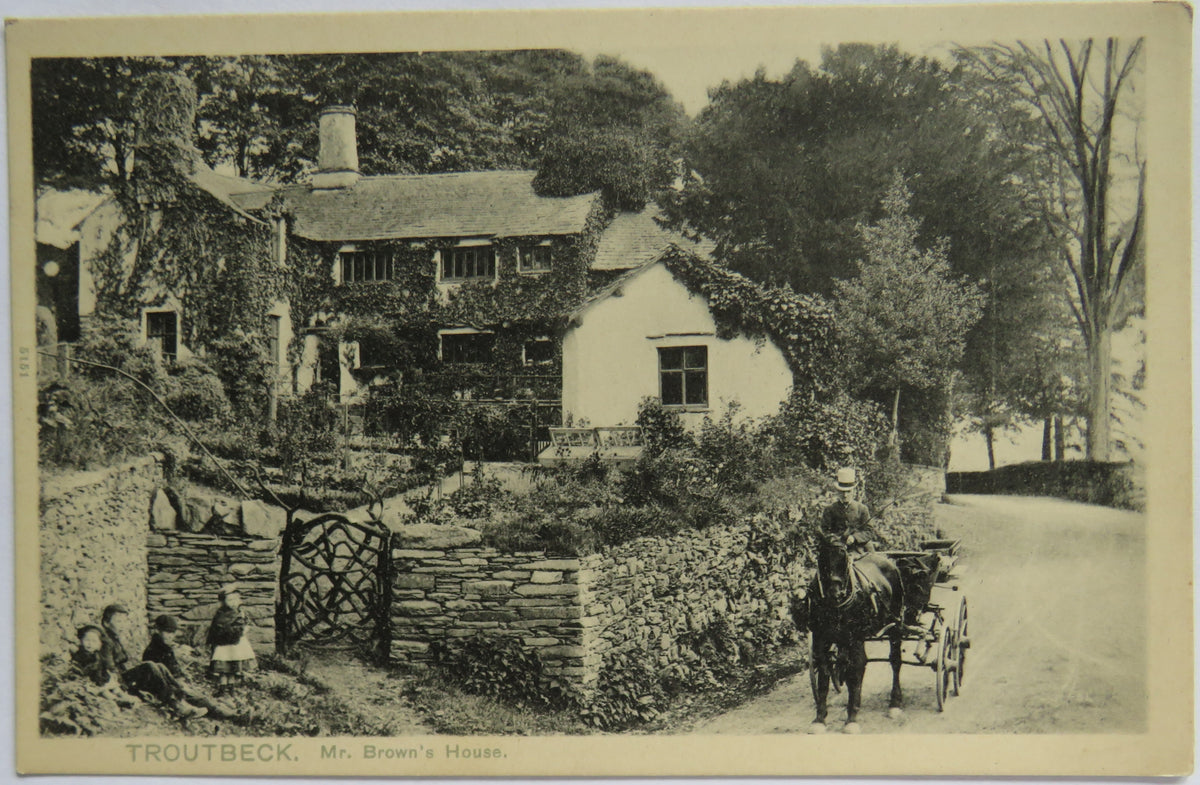 Vintage Postcard of Troutbeck, Mr. Brown's House