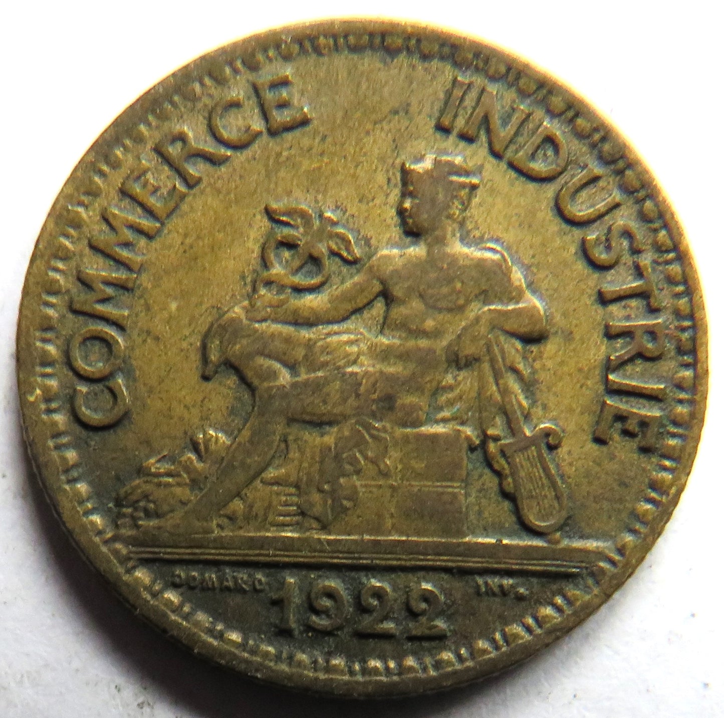 1922 France 50 Centimes Coin