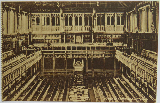 Vintage Postcard of House of Commons, London