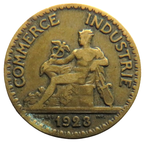 1923 France 50 Centimes Coin