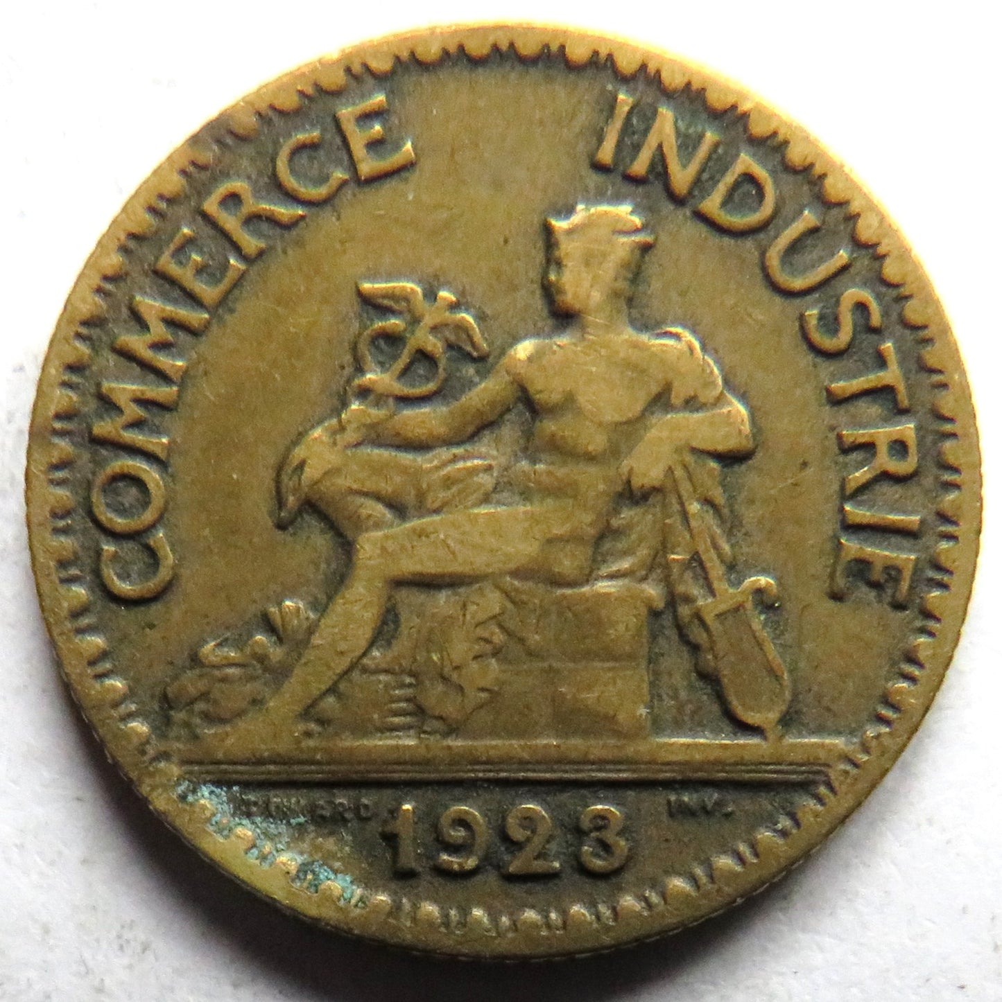 1923 France 50 Centimes Coin