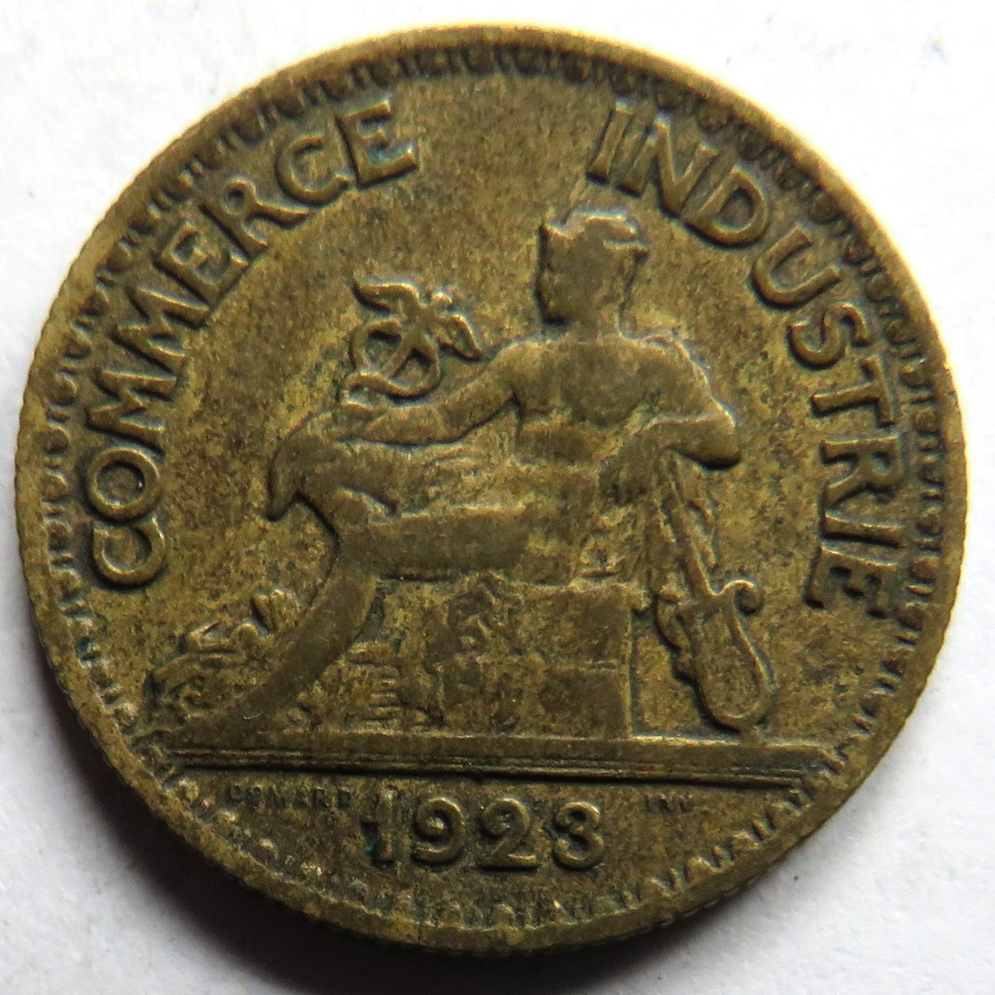 1923 France 50 Centimes Coin