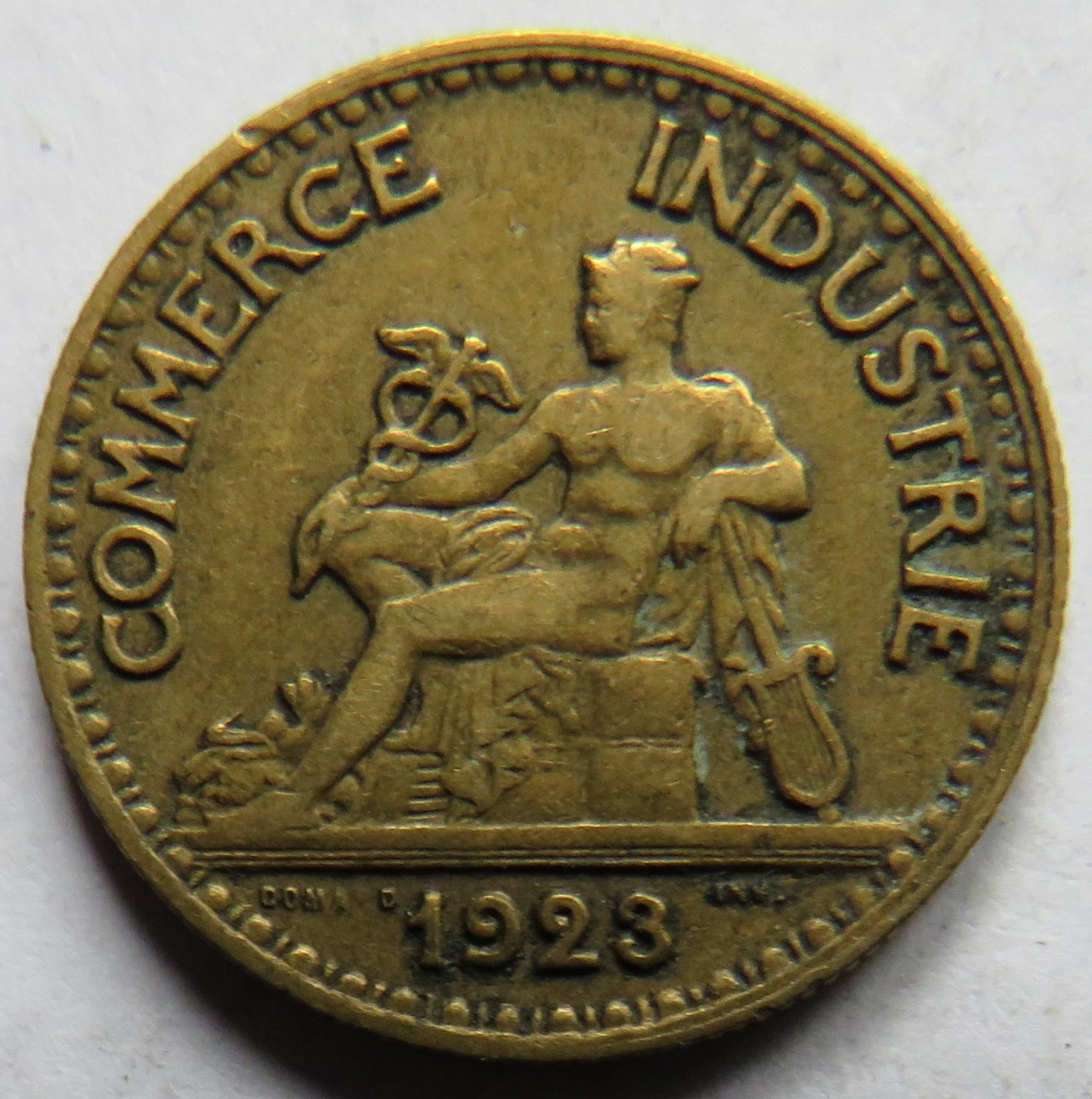 1923 France 50 Centimes Coin