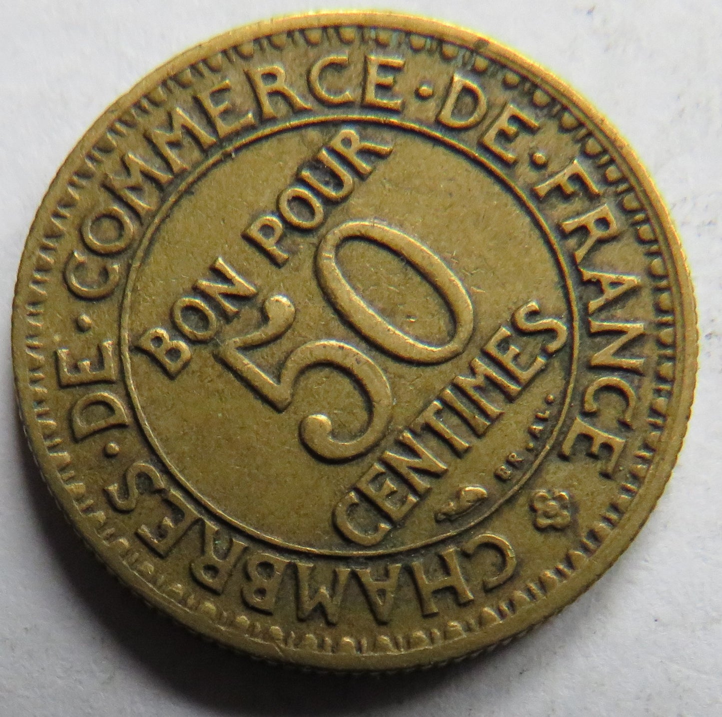 1923 France 50 Centimes Coin