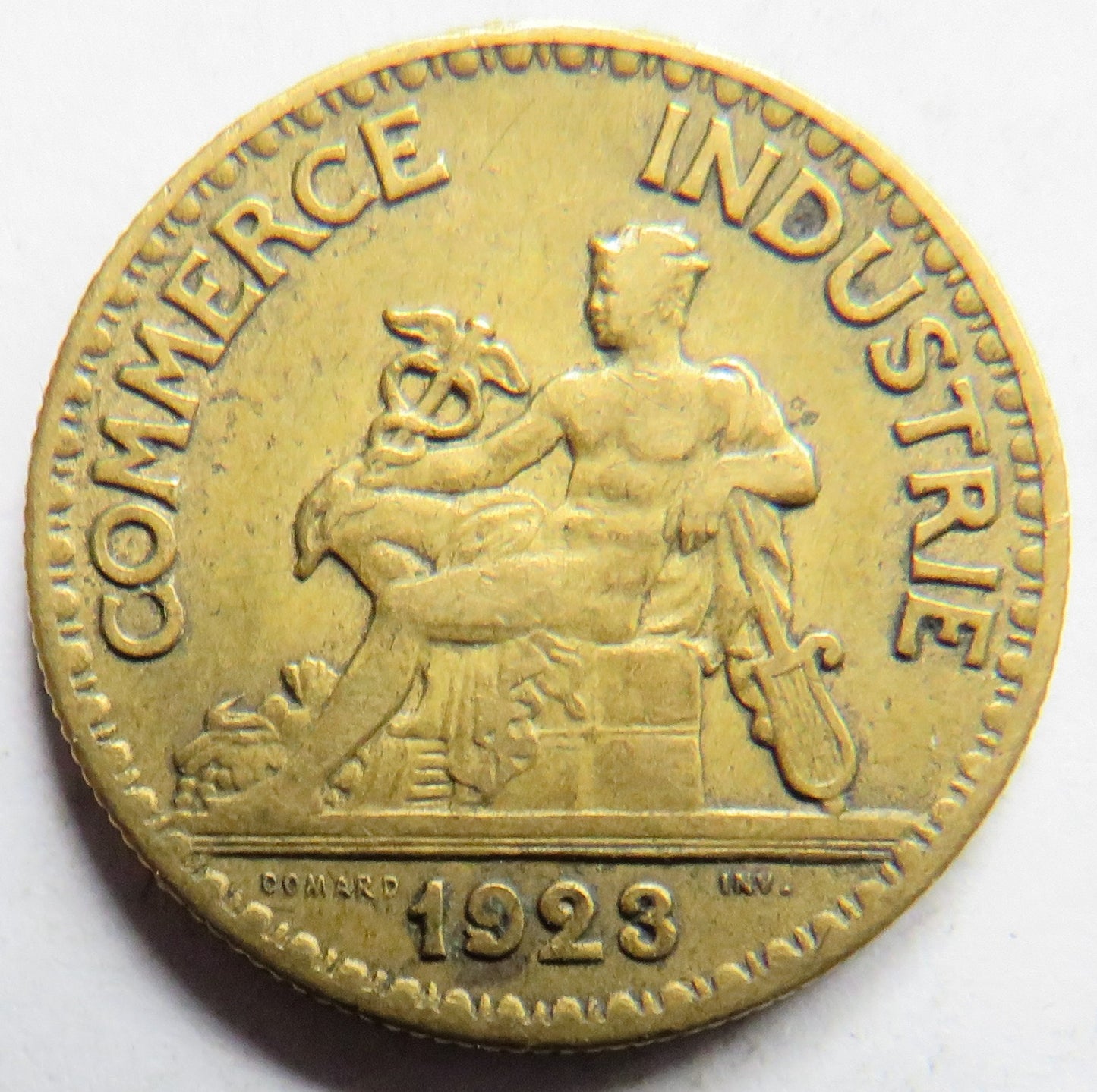 1923 France 50 Centimes Coin