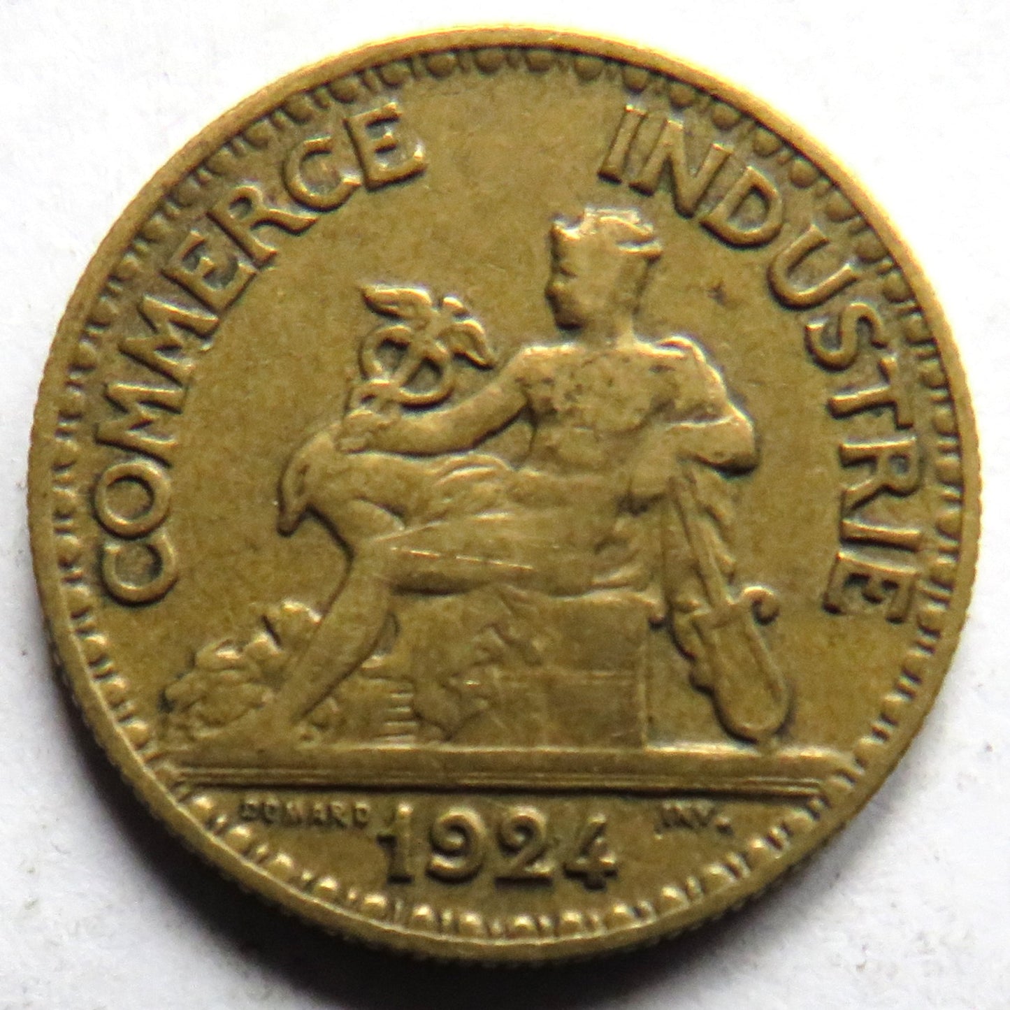 1924 France 50 Centimes Coin
