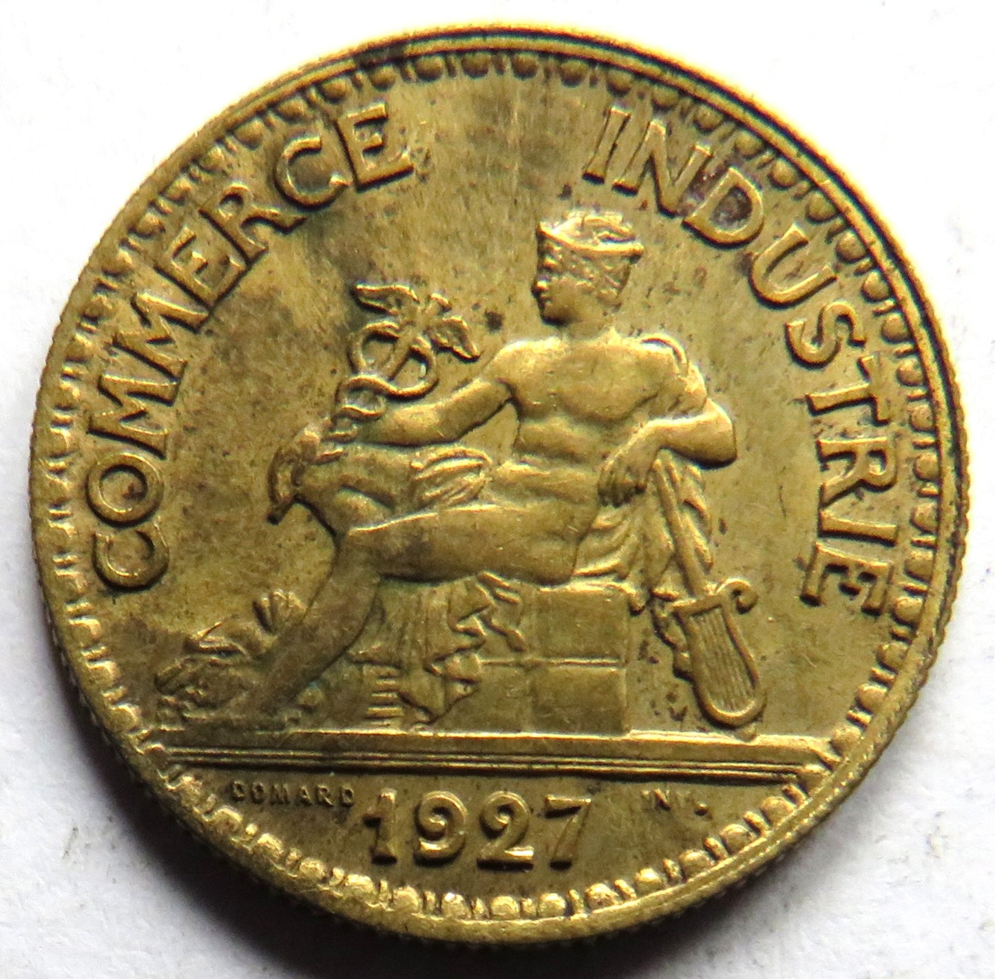 1927 France 50 Centimes Coin