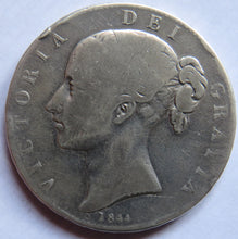 Load image into Gallery viewer, 1844 Queen Victoria Young Head Silver Crown Coin - Star Stops
