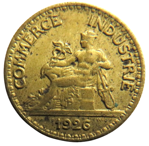 1926 France 50 Centimes Coin