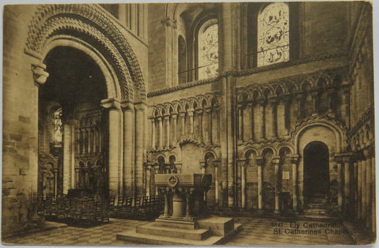 Vintage Postcard of Ely Cathedral, St. Catherines Chapel