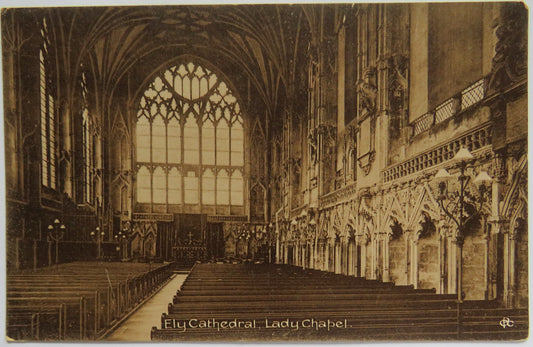 Vintage Postcard of Ely Cathedral, Lady Chapel