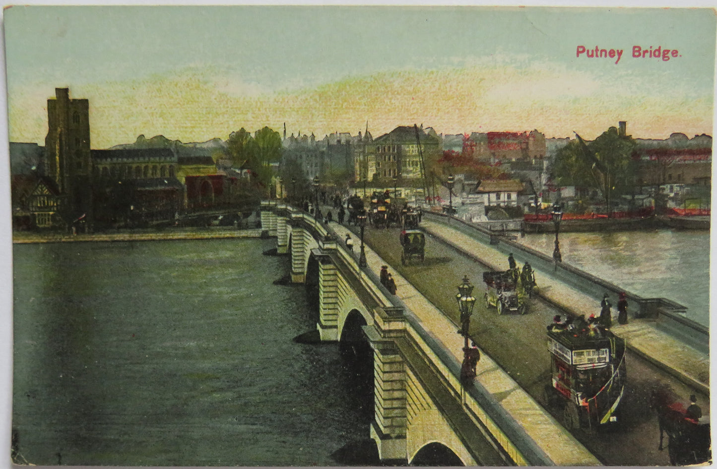 Vintage Postcard of Putney Bridge