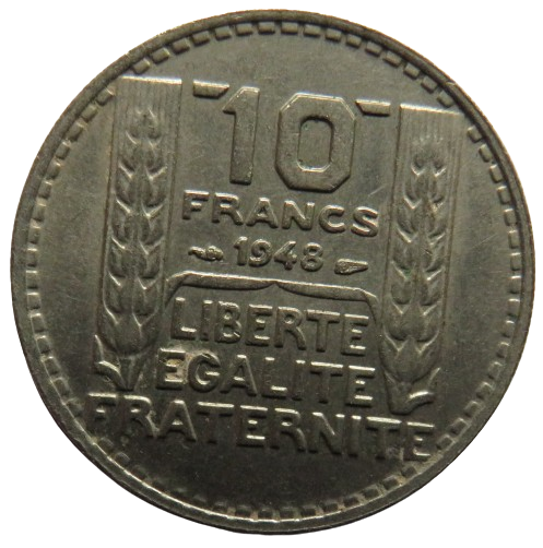 1948 France 10 Francs Coin