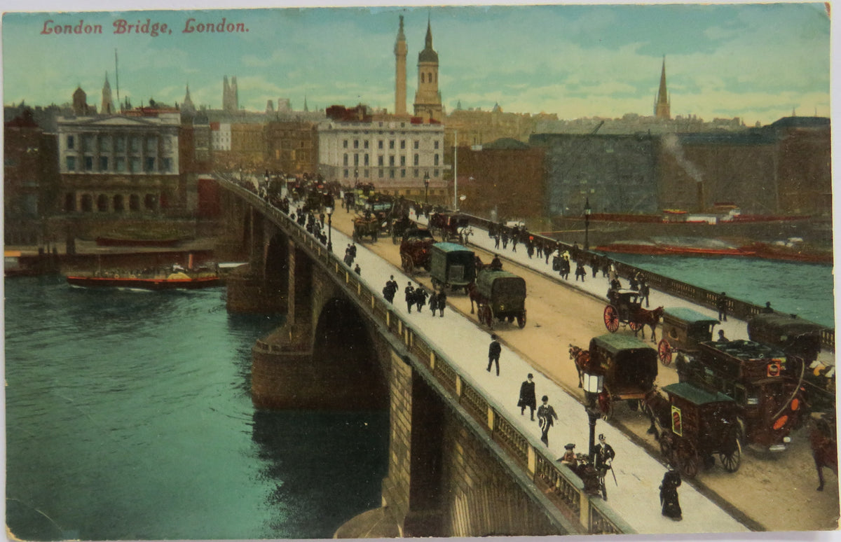 Vintage Postcard of London Bridge, London