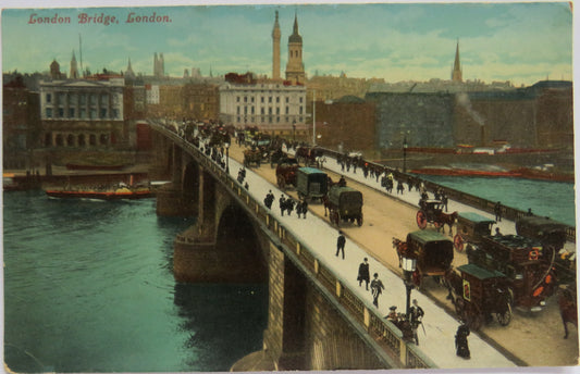 Vintage Postcard of London Bridge, London