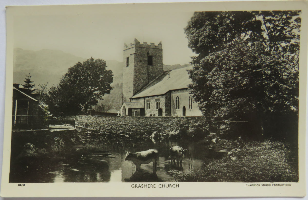 Vintage Postcard of Grasmere Church
