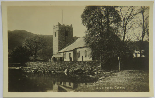Vintage Postcard of Grasmere Church