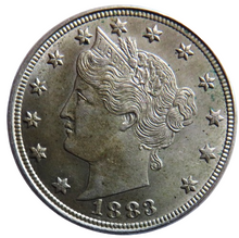 Load image into Gallery viewer, 1883 USA Liberty Head Nickel Coin In Higher Grade
